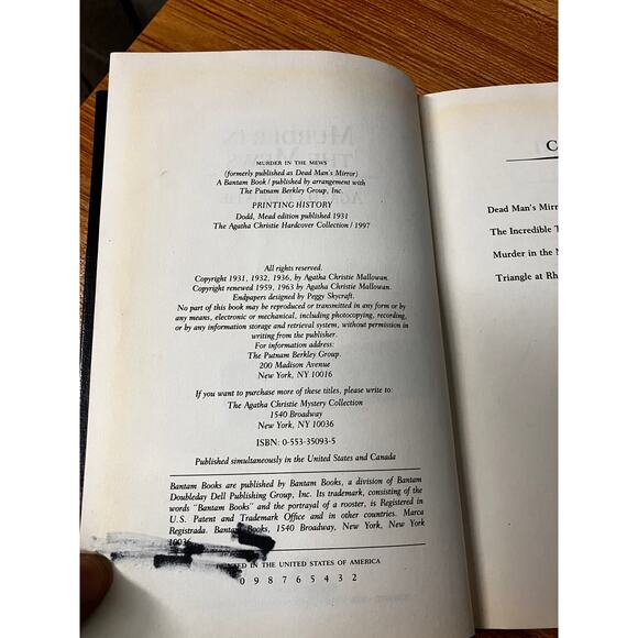 Agatha Christie Mystery Collection Lot of 3 Hardcovers Ex-Library Leatherette - Picture 10 of 16